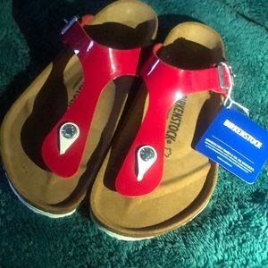 Red Birkenstock Women’s Sandal Size 38 (US8) *NEW*